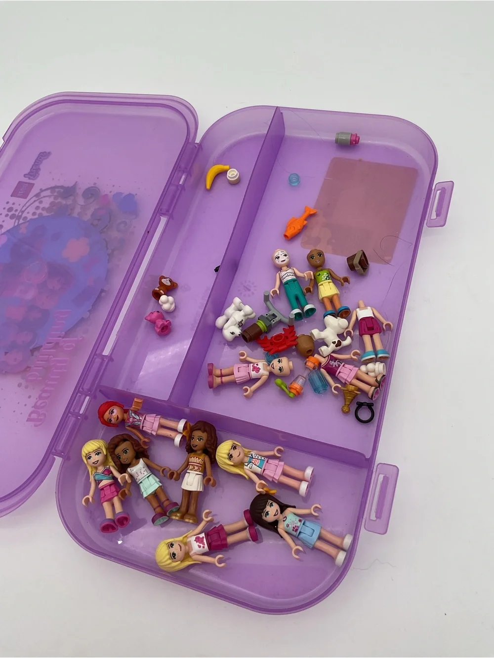 Lego Friends Purple Character Case with Mini Figs